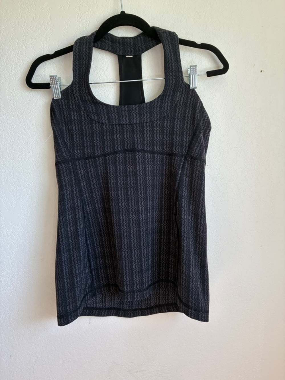 lululemon athletica Dark Gray/Black classic Scoopneck Tank